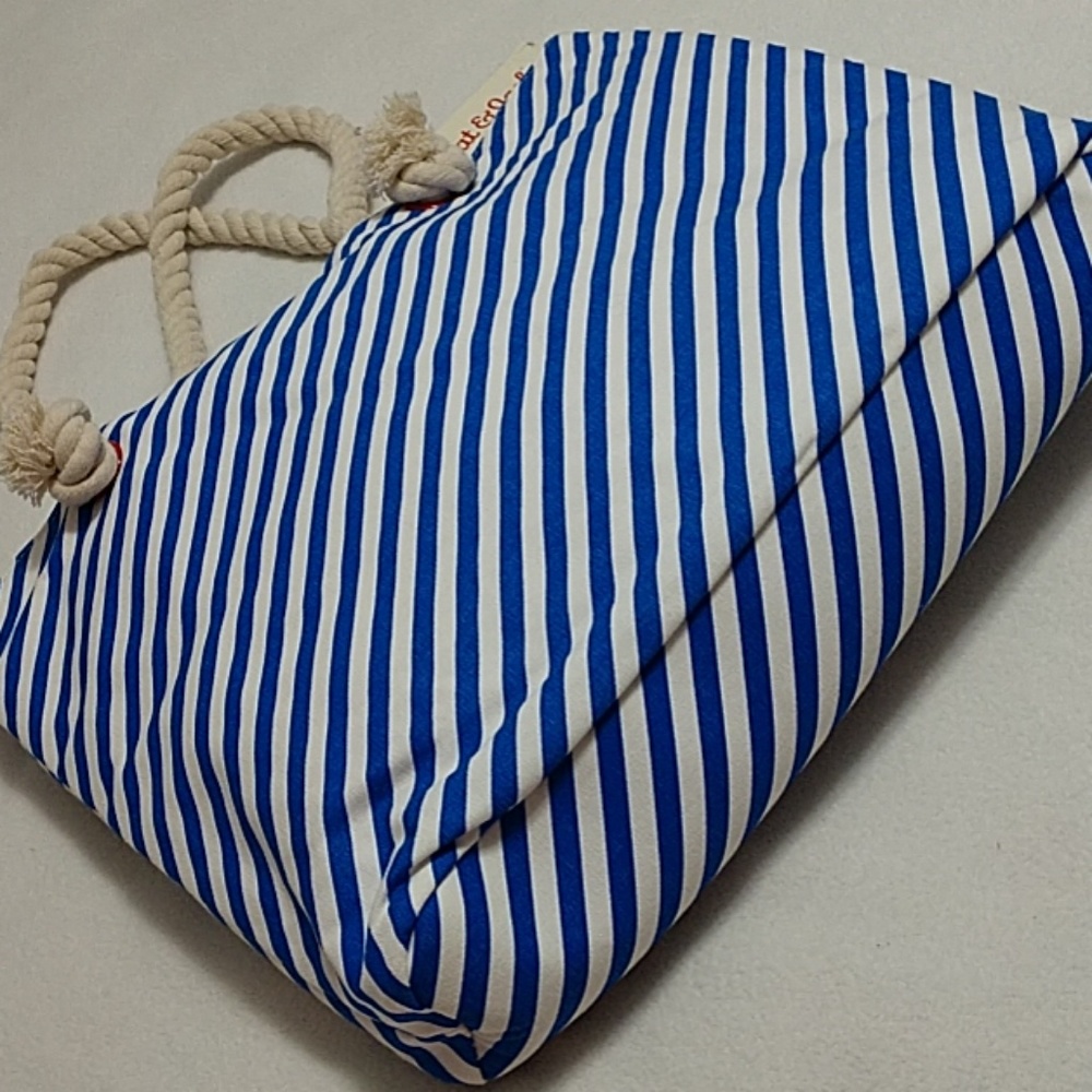 🍒Cherry Tote Bag Cat & Jack Nautical Beach Rope - Picture 4 of 10